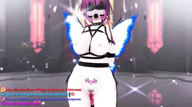 The Naughty Insect and the Black Wings Hentai Dance Starring Kafka Honkai in a Star Rail Bondage Scene