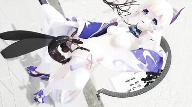 The [TR123] anime slut gets her pussy bug-fucked by a giant insect!