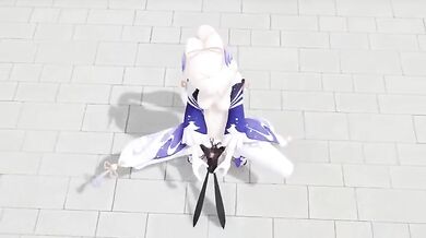 The [TR123] anime slut gets her pussy bug-fucked by a giant insect!