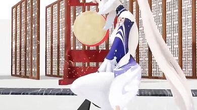 The [TR123] anime slut gets her pussy bug-fucked by a giant insect!