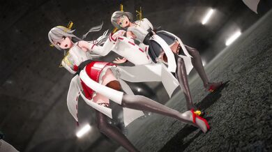 Little Lala dances on the ship while dressed in sexy outfits, moving her hips and twerking to the beat of the music