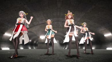 Little Lala dances on the ship while dressed in sexy outfits, moving her hips and twerking to the beat of the music