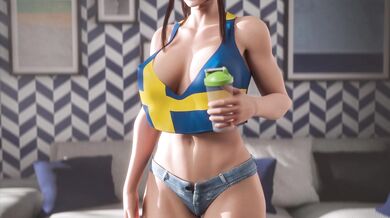 Brigitte: Muscle Growth Goddess Seeks Her Daily Dose of Protein