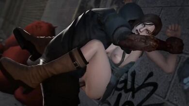 The Walking Dead and Fapfable: Jill Valentine gets laid by a zombified Daryl Dixon