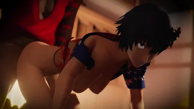 Naoto Shirogane gets caught red-handed while masturbating in the bathroom stall at work