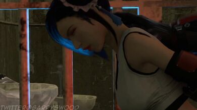 Tifa, captured and left in Garrys Woods to be ravaged by the forest creatures!