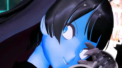The Light Cruiser Demon: Naked and Dancing in Kancolle, a Hentai MONSTER GIRL MMD 3D Animation with Blue Skin