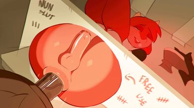 Rebellious Red-headed Lady Loves Free Use of 4K Ultra HD TV