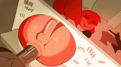 Rebellious Red-headed Lady Loves Free Use of 4K Ultra HD TV