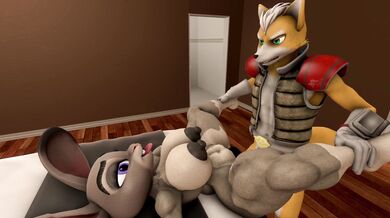 Judy and Fox McCloud have a wild time together in the bedroom!