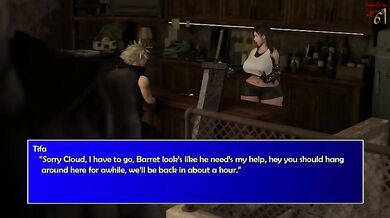 Tifa, the stress reliever, takes on a whole new meaning when Sumthingextra69 decides to give her a hand