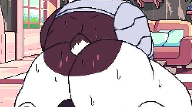 Badgerclops plunges into Maos face, filling her mouth with his massive cock as he fucks her face in an intense scene of oral sex