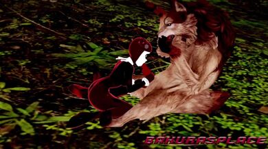 Harley and her wolf (hentai PORN)