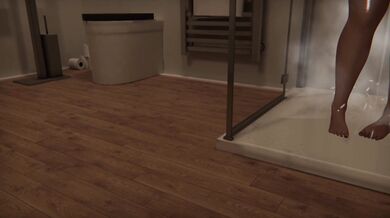 Sexy Catgirl Takes a Shower with Non-Futanari Friends in the Hottest Threesome Scene!