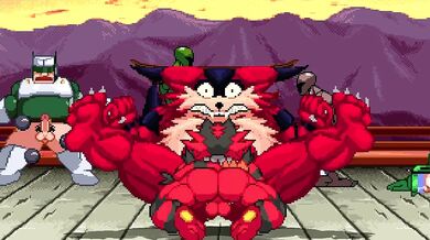 Watch as Big The Cat and Incineroar engage in a heated battle in the ring! Who will come out on top?