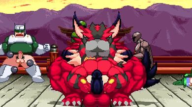 Watch as Big The Cat and Incineroar engage in a heated battle in the ring! Who will come out on top?