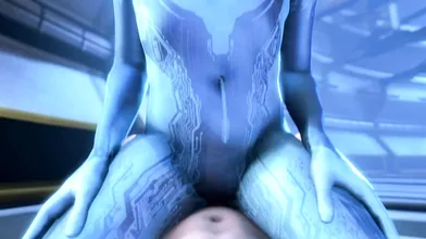 Sentient Cortana finds pleasure in a steamy encounter with her non-human lover, the AI named 15 - Noname55