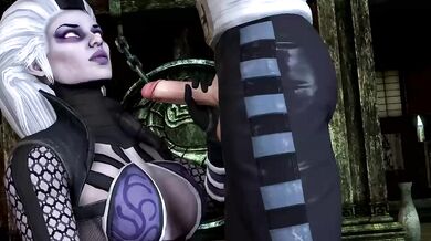 Two-Faced Love: The Revenant and Sindel Give Johnny a Hand Job