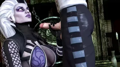 Two-Faced Love: The Revenant and Sindel Give Johnny a Hand Job