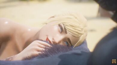 A young and innocent blonde girl explores the wildlife of a forest, until she comes across a werewolf that seduces her with his animalistic charm