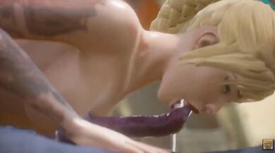 A young and innocent blonde girl explores the wildlife of a forest, until she comes across a werewolf that seduces her with his animalistic charm