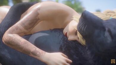 A young and innocent blonde girl explores the wildlife of a forest, until she comes across a werewolf that seduces her with his animalistic charm