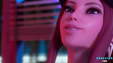 Hentai Compilation of Horny Women - Akali, Aunt Cass, Dva and Chun-Li (Heracles3DX)