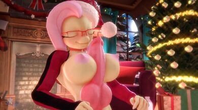 --------------------------- A horny Santa Claus with reindeer legs and antlers fucks his sexy elf in the ass while she moans in pleasure!