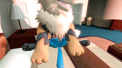 Watch as this sexy babe gets pounded by her doggo in a fun doggy style position