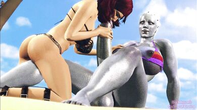 The forbidden love between an alien and a futa is too hot to handle in Anaconda (Futa) - Mass Effect PMV
