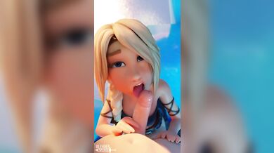 The Masked Blender Knight takes on Astrid Hofferson in a seductive battle of pleasure and pain, leaving them both breathless with satisfaction