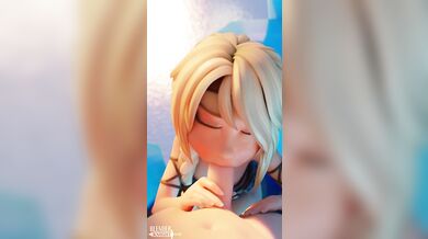 The Masked Blender Knight takes on Astrid Hofferson in a seductive battle of pleasure and pain, leaving them both breathless with satisfaction