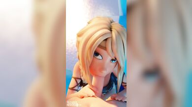 The Masked Blender Knight takes on Astrid Hofferson in a seductive battle of pleasure and pain, leaving them both breathless with satisfaction