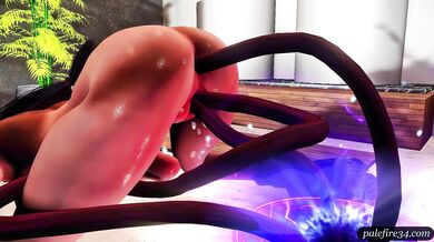The Inflationary Cumfusion! Tentacles, Tifa and a Giant Ass Bubblegum Blowjob!
