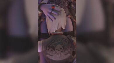 Jessica Nigri showering with Widowmaker's cum [NSFW]