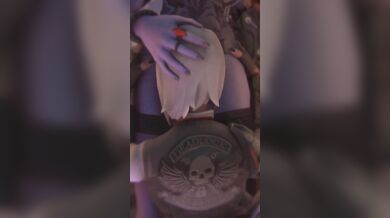 Jessica Nigri showering with Widowmaker's cum [NSFW]