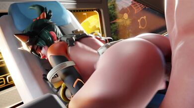 [Sexy Japanese Anime Girl Kiriko gets penetrated by a big dog]