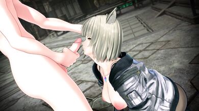 Little Sisters Nia and Mio Get it On with Their Big Brother in a 3D CG Animation