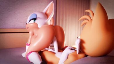 Watch as Rouge and Tails f*ck in the most intense way possible