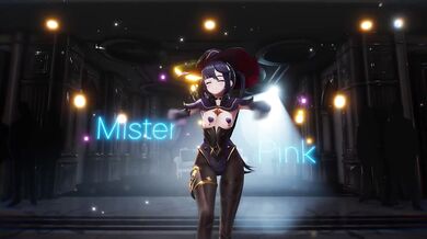 Watch the hottest anime character, MMD dancing in sex positions on stage