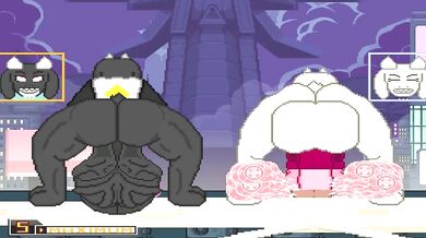 The second part of Mugen Hyper Futa Toriel completely filling up LopunnyF, a hentai PORN video