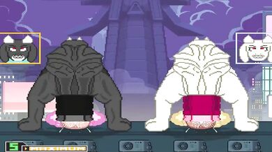 The second part of Mugen Hyper Futa Toriel completely filling up LopunnyF, a hentai PORN video