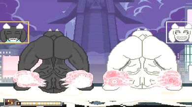 The second part of Mugen Hyper Futa Toriel completely filling up LopunnyF, a hentai PORN video