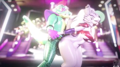 The passionate adventures of Roxanne the werewolf as she gets her fill from behind by her loyal pet dog