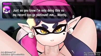 Callies Ink Blowjob - Splat-tastic Adventure!