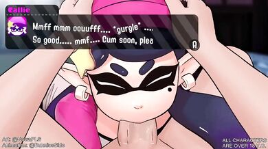 Callies Ink Blowjob - Splat-tastic Adventure!