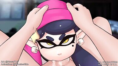 Callies Ink Blowjob - Splat-tastic Adventure!