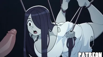 The nerdish captor of Sadako ravages her sexy body with his massive cock