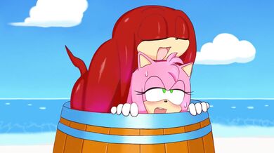 Knuckles and Amy get trapped in the exciting adult toy store [Excito]