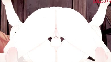 Mommy takes care of big sons needs